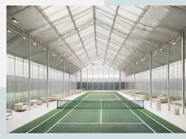 Строительство теннисных кортов в Сатке