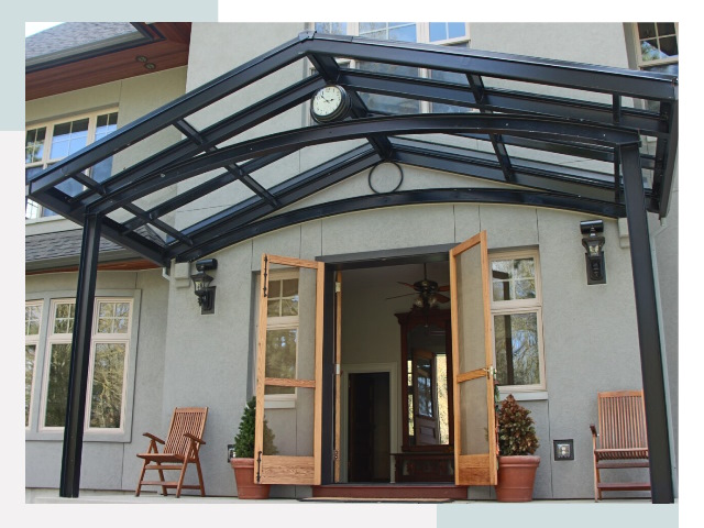 Козырьки металлические в Сатке