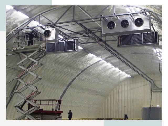 Оснащение ангаров в Сатке