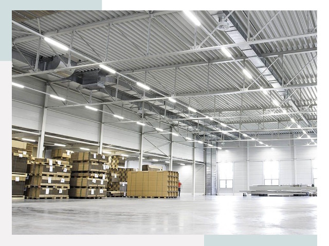 Освещение ангаров в Сатке