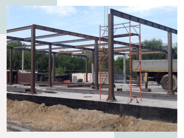 Фундамент для ангаров в Сатке