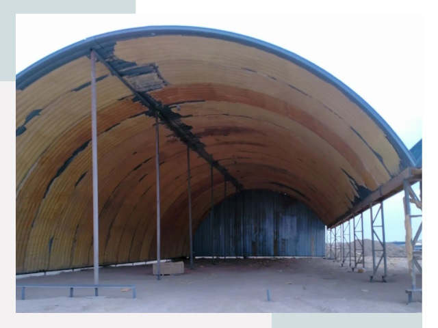 Реконструкция ангаров в Сатке