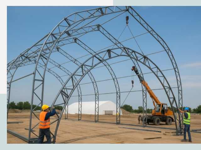 Монтаж ангаров в Сатке от 621 руб. - Надежно и быстро